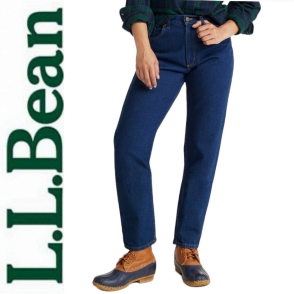 10MT NWOT LL Bean High Rise Original Fit/Relaxed Jeans Tall
